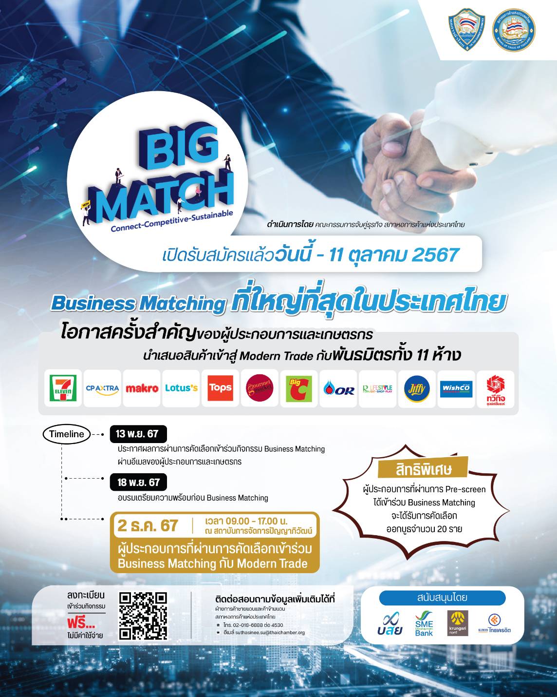 "Big Match" การเจรจาจับคู่ธุรกิจกับห้าง Modern Trade